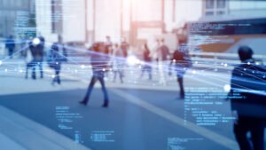 Society and communication network concept. Connection of people. Telecommunication. Digital transformation.